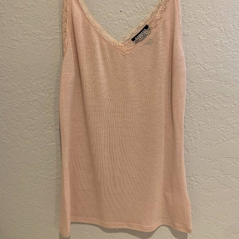 Express pink lacy cami